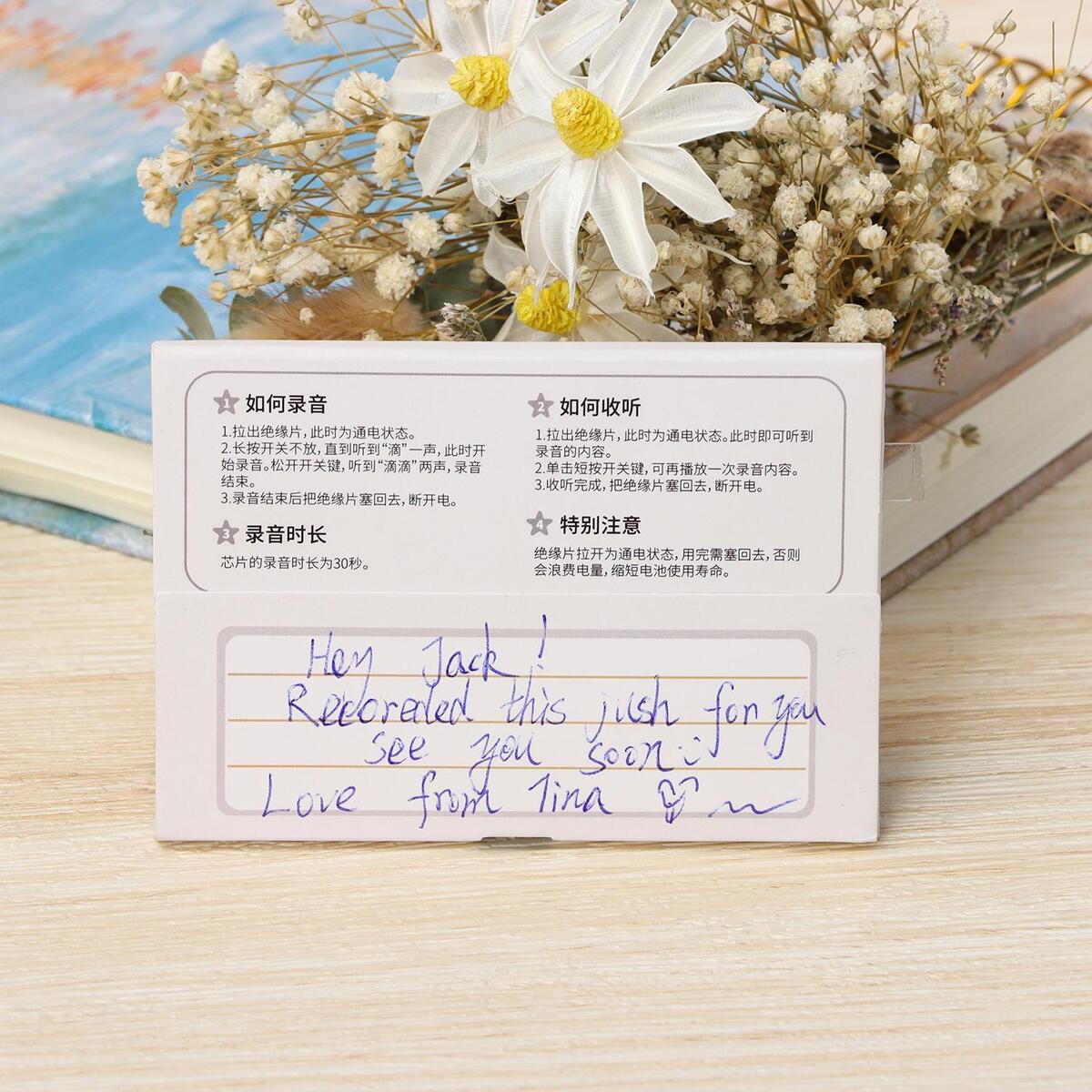 Audio Cards Recordable Greeting Card Personalized DIY Greeting Cassette Tape