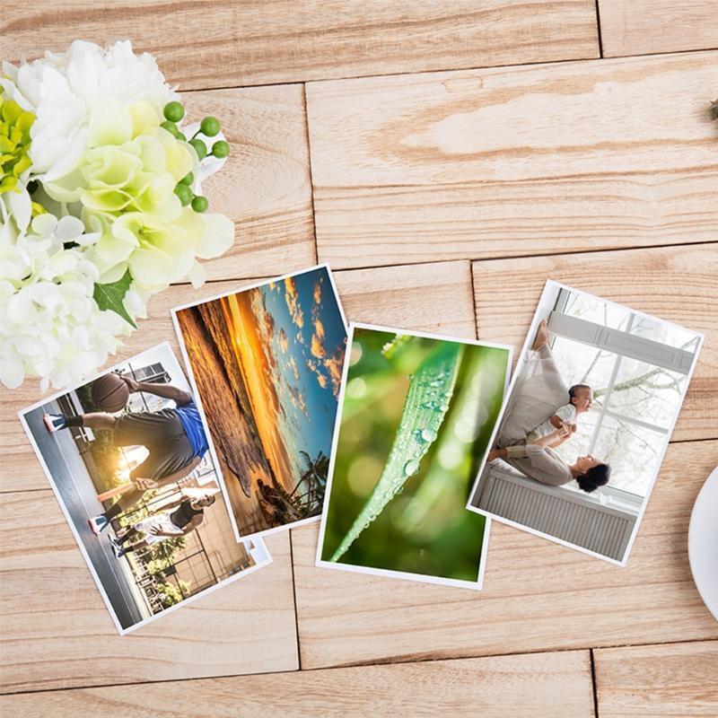 100 Sheets A6 High Gloss glossy Photo Paper Water-resistant Quick Dry
