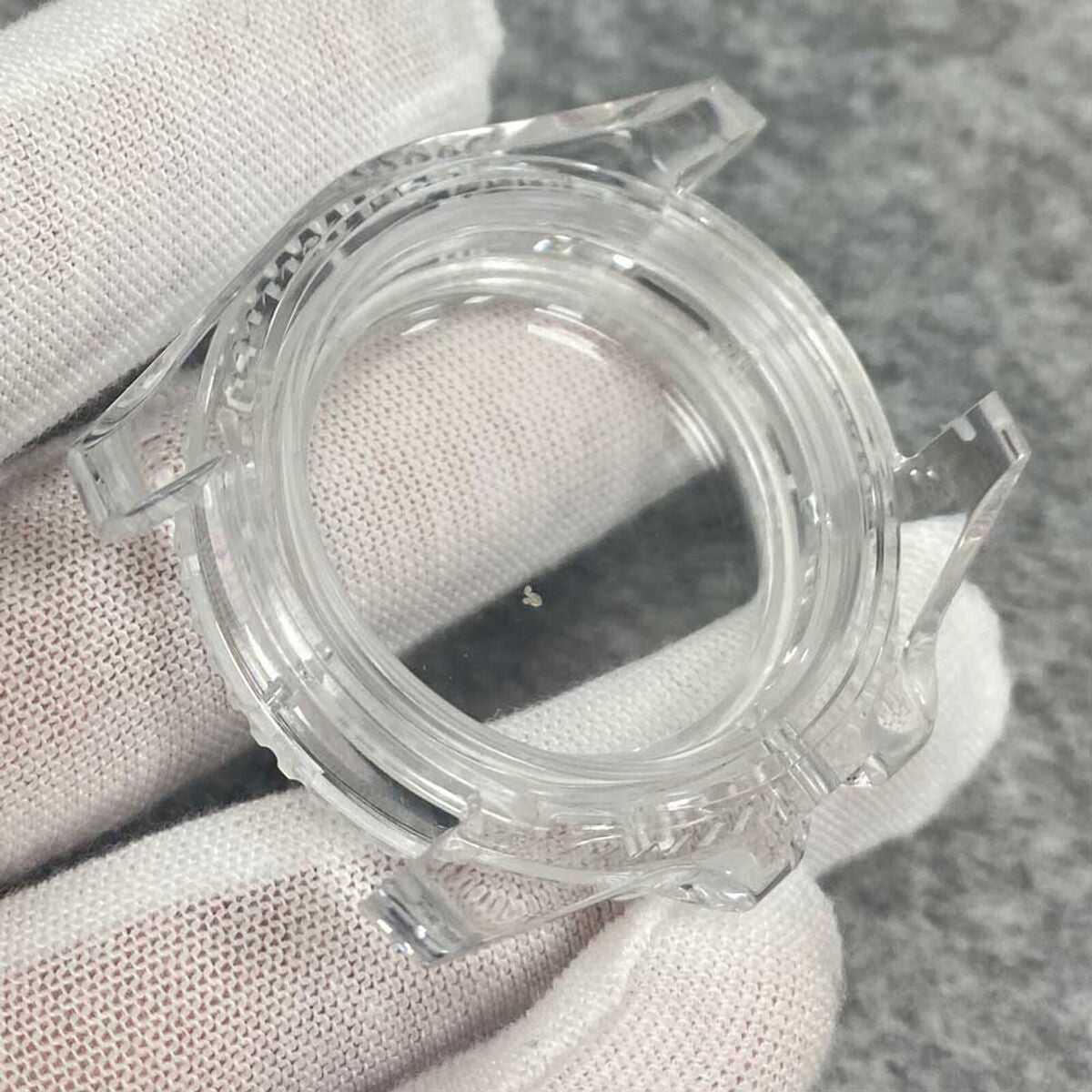 40mm SUB Plastic Transparent Case Watch Case for NH35/NH36 Watch Movement Parts