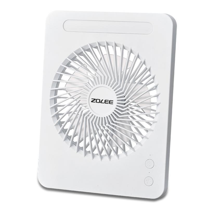 3-Speed Electric Fan 2 in 1 Table Fan with LED Light 2400mAh for Kids Bedroom