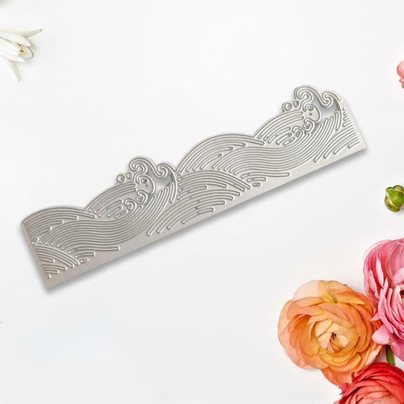 Sea Waves Shape Carbon Steel Cutting Dies DIY Scrapbooking Photo Album Embossing