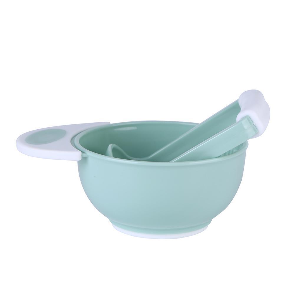 Baby Grinding Set Manual Food Grinder Bowl Rod Infant Fruit Cool Mills Tool