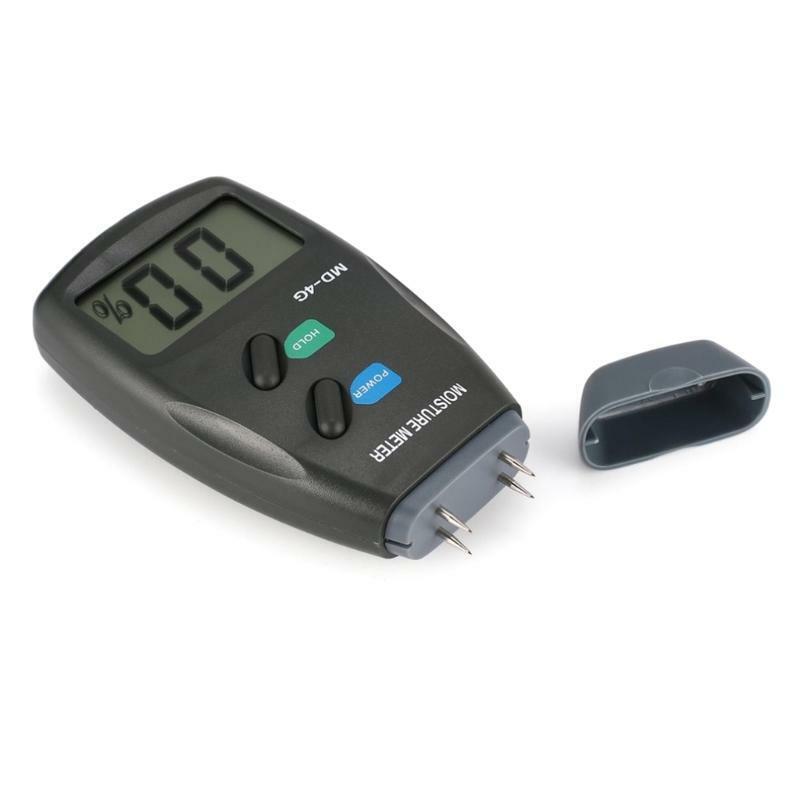 Accurate Wood Moisture Meter 4 Pins Timber Moisture Detector Humidity Tester