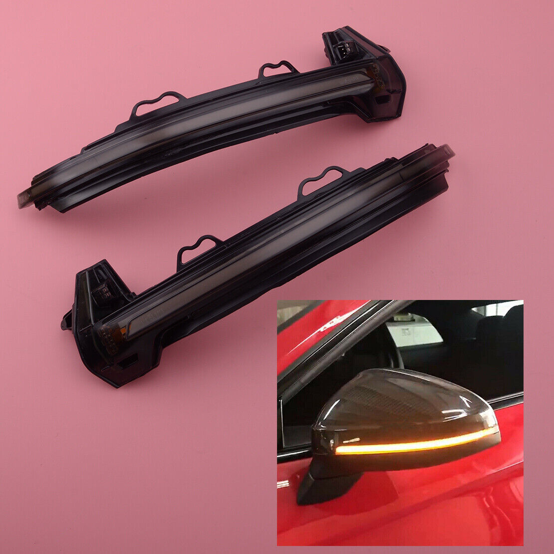 2x Side Mirror Dynamic Turn Signal Light Indicator Fit For Audi A4 S4 RS4 A5 RS5