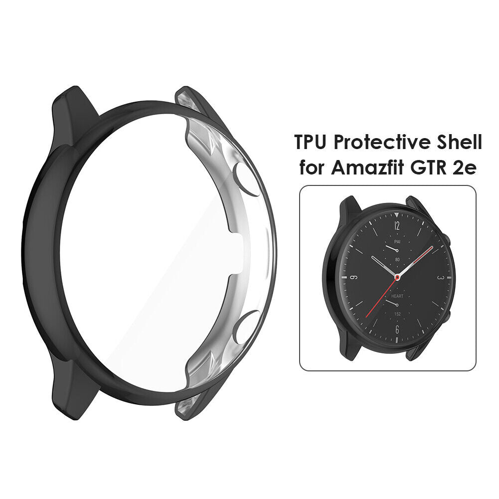 Case for Amazfit GTR 2e/GTR 2 Watch TPU All-Around Screen Cover (Black)