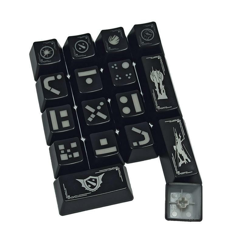 17-Key RGB Backlight Keycaps Top Printed Two-Shot Durable for Cherry MX Switches