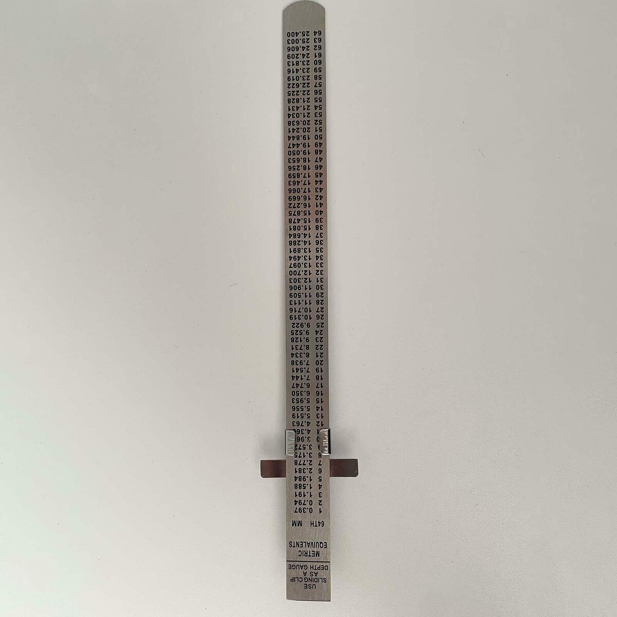 Precision Sewing Ruler Metric Guides Stainless Steel with Clip for Quilting