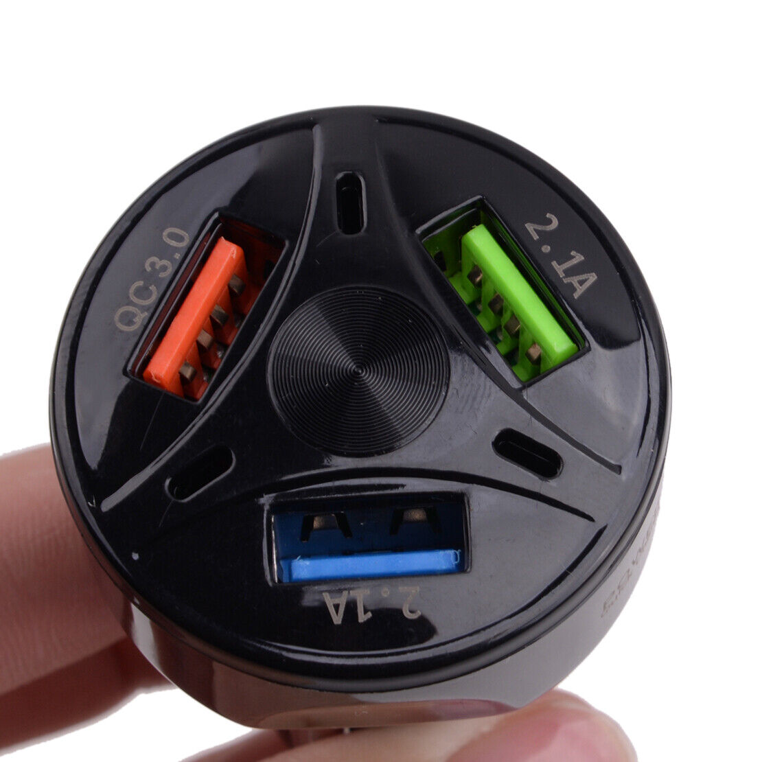 Fast Car Charger 3 USB Port Quick Charge Type-C Phone