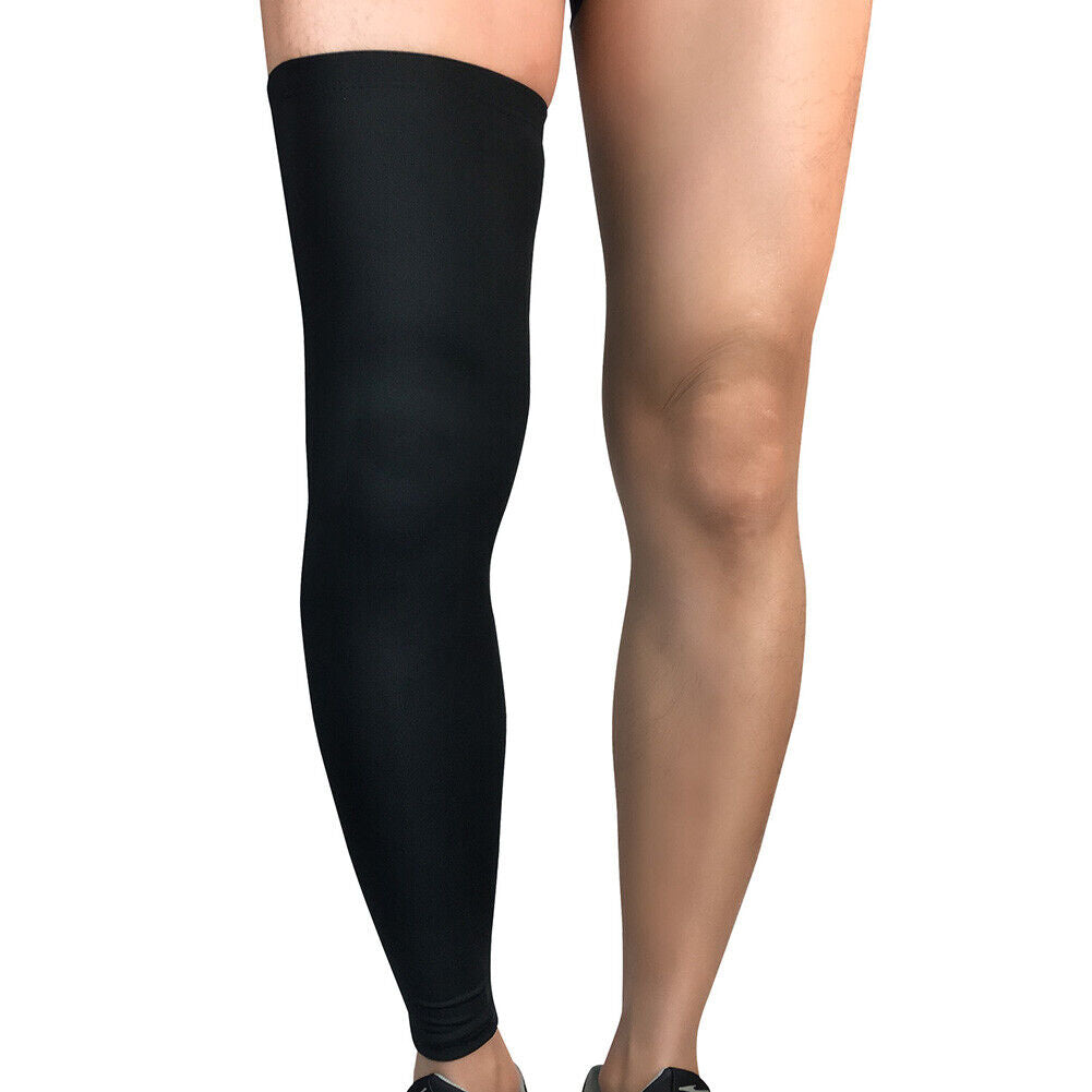 1 Pair Breathable Knee Guard Cover Men Women Calf Compression Socks (XXL)