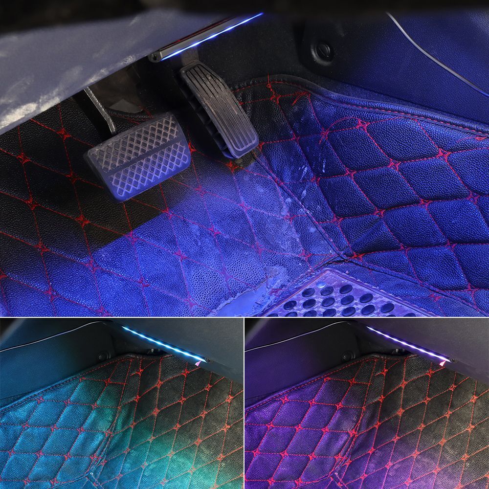 Car Decorative Light Strip Car Interior Footwell Strip Lights Atmosphere Lamp