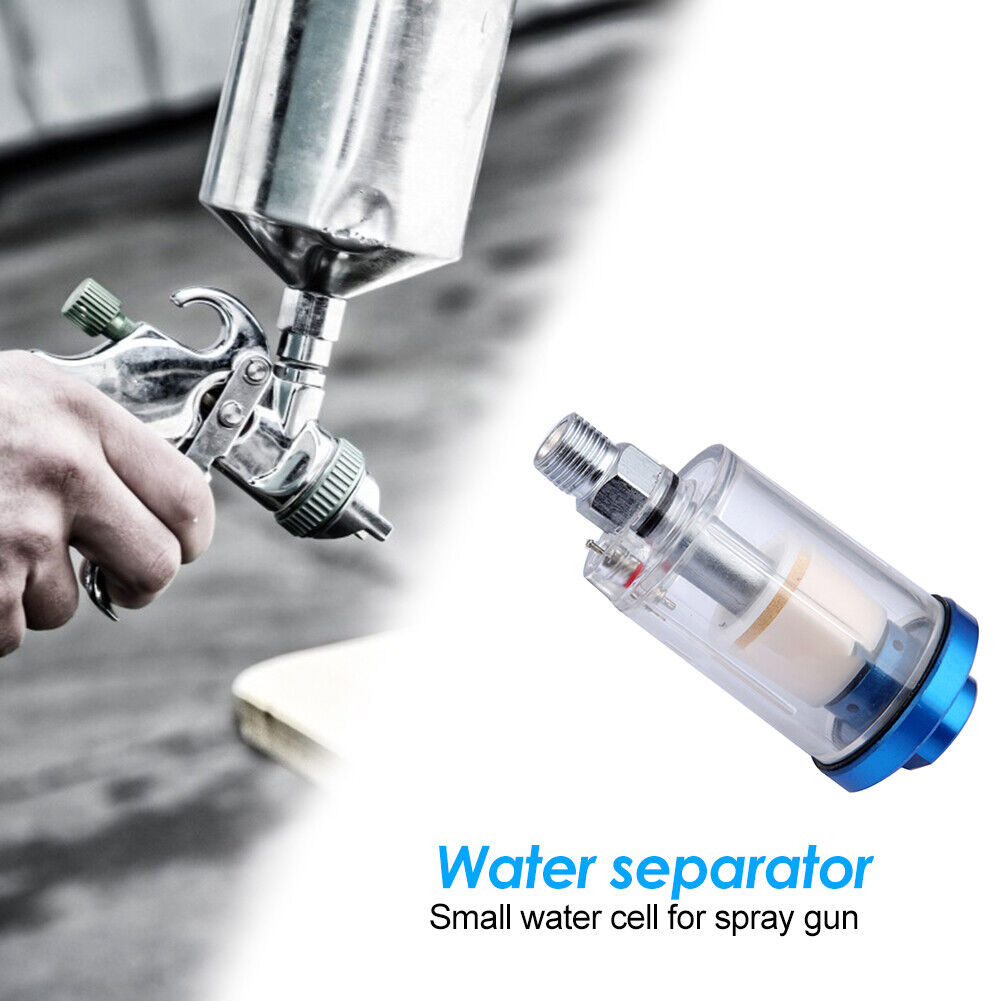 1/4 inch Water Oil Separator Inline Air Hose Filter for Spray Paint Gun