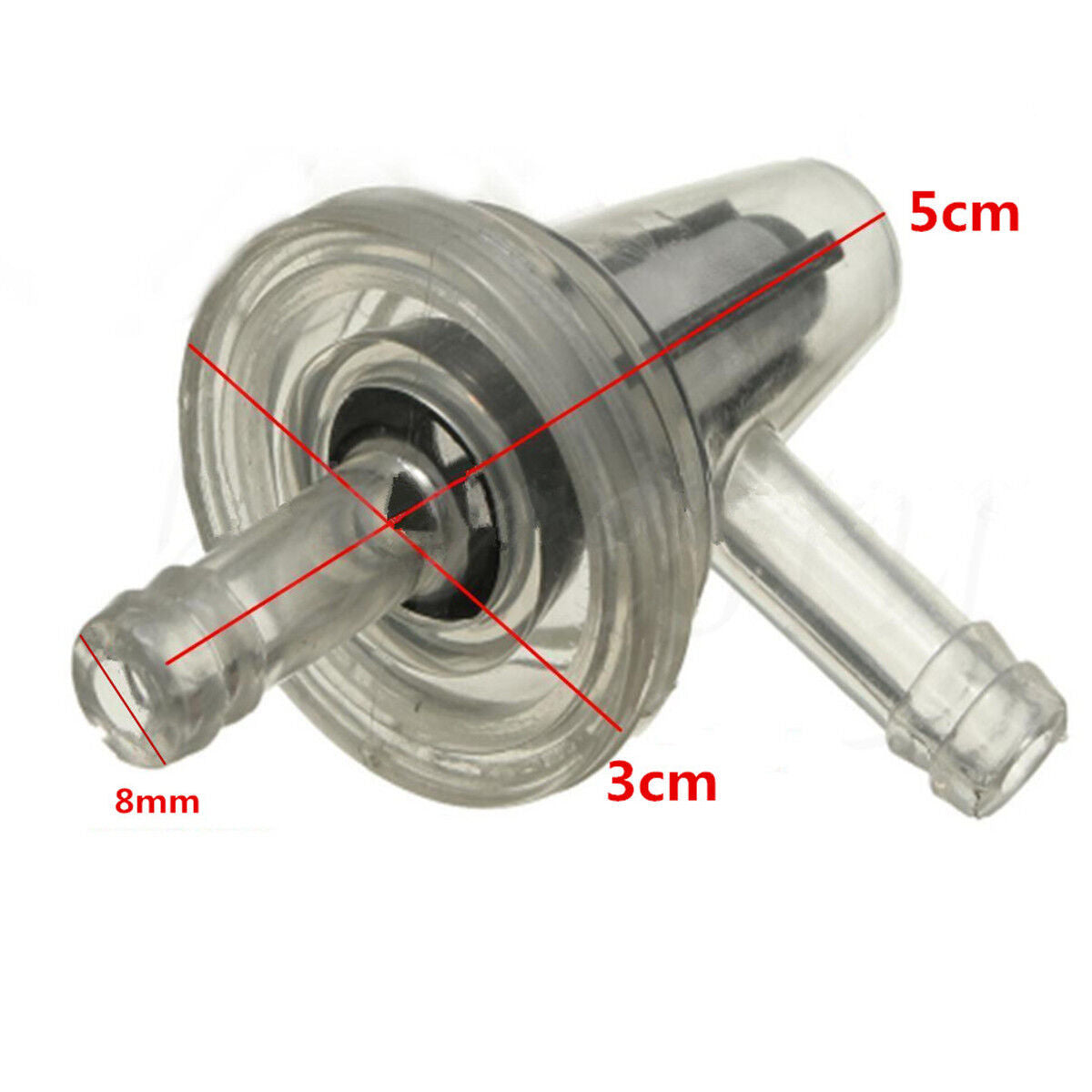 Universal Motorcycle Motorbike Dirt Quad ATV Bike 90° In Line Fuel Filter 8mm