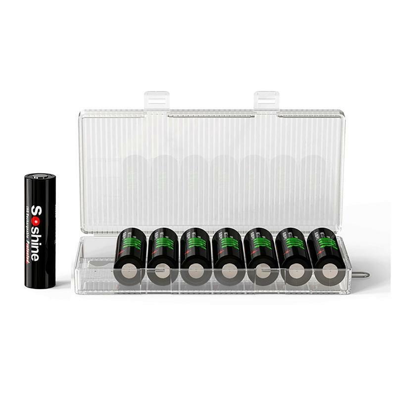 Shockproof Organizer Case for 18650 Battery 8 Slots Plastic Storage Box