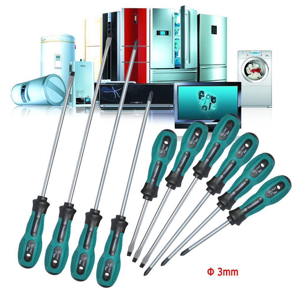10pcs Multi-function PP Handle Security Insulated Screwdrivers Screw Driver
