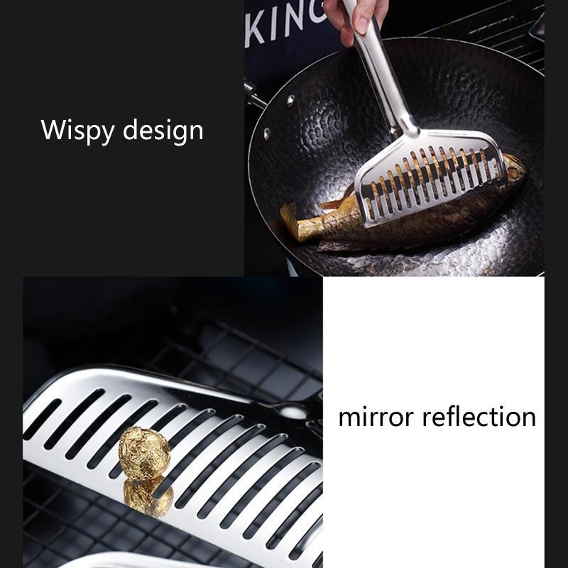 Fried Fish Tongs Multi-Function Food Flipping Tongs for Bread Eggs Hamburgers