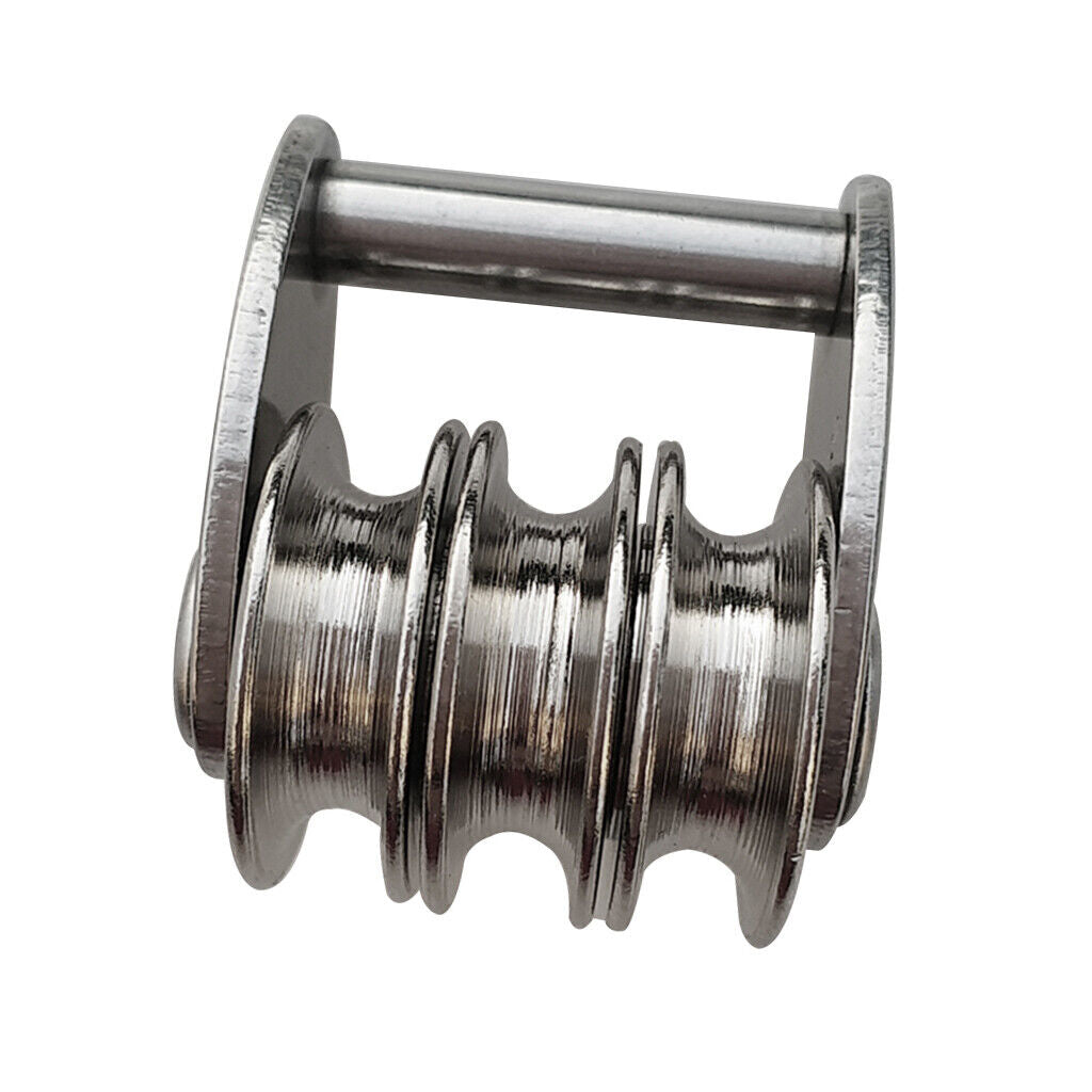 316 Stainless Steel Sail Tack Triple Pulley for Windsurfing Sails