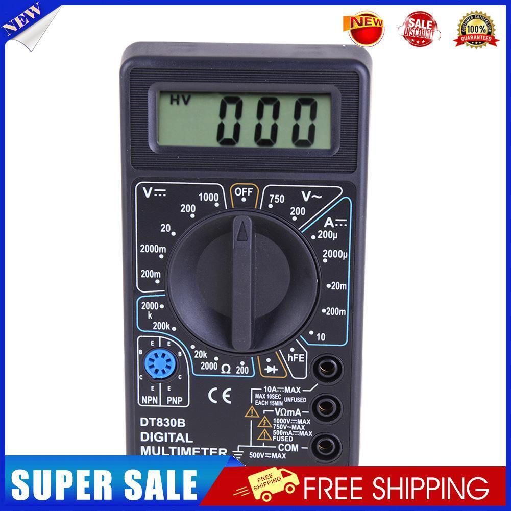 DT-830B LCD Digital Multimeter AC/DC 750/1000V Amp Volt Ohm Tester Meter