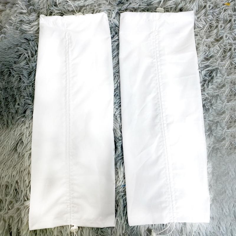 Women Harajuku Punk Leg Warmer Ruched Baggy Drawstring Knee High Foot Cover Sock