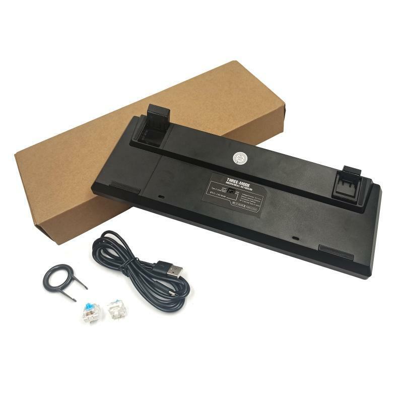 Wireless Keyboard 61 Keys RGB Backlit BT Wireless Gaming Gateron Optical Switch