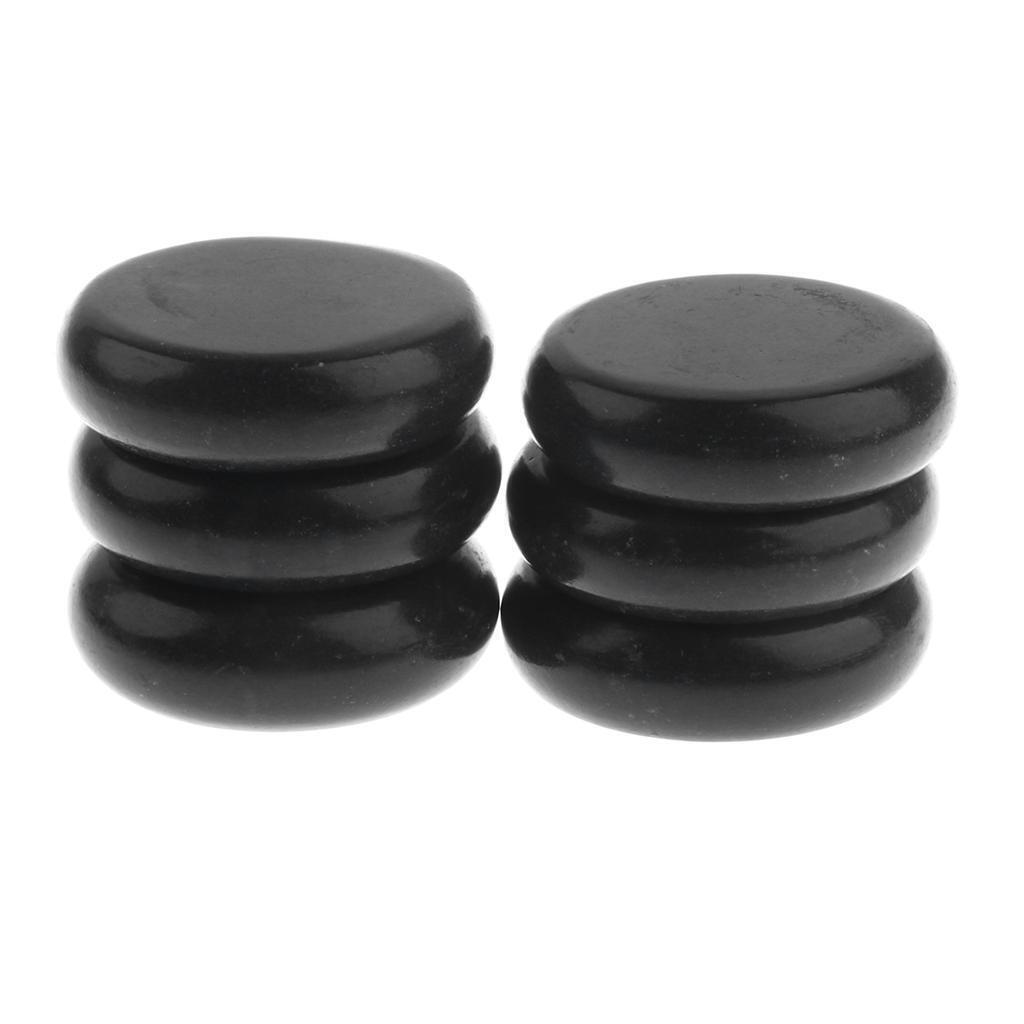 6pcs/ lot Large Hot Spa Rock Basalt Stones Massage   Natural Stone 6x6cm