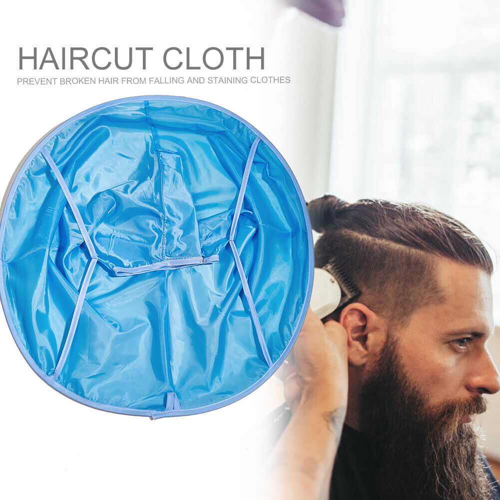 Waterproof Hair Cutting Cape Adjustable Folding Haircut Cloak for Home