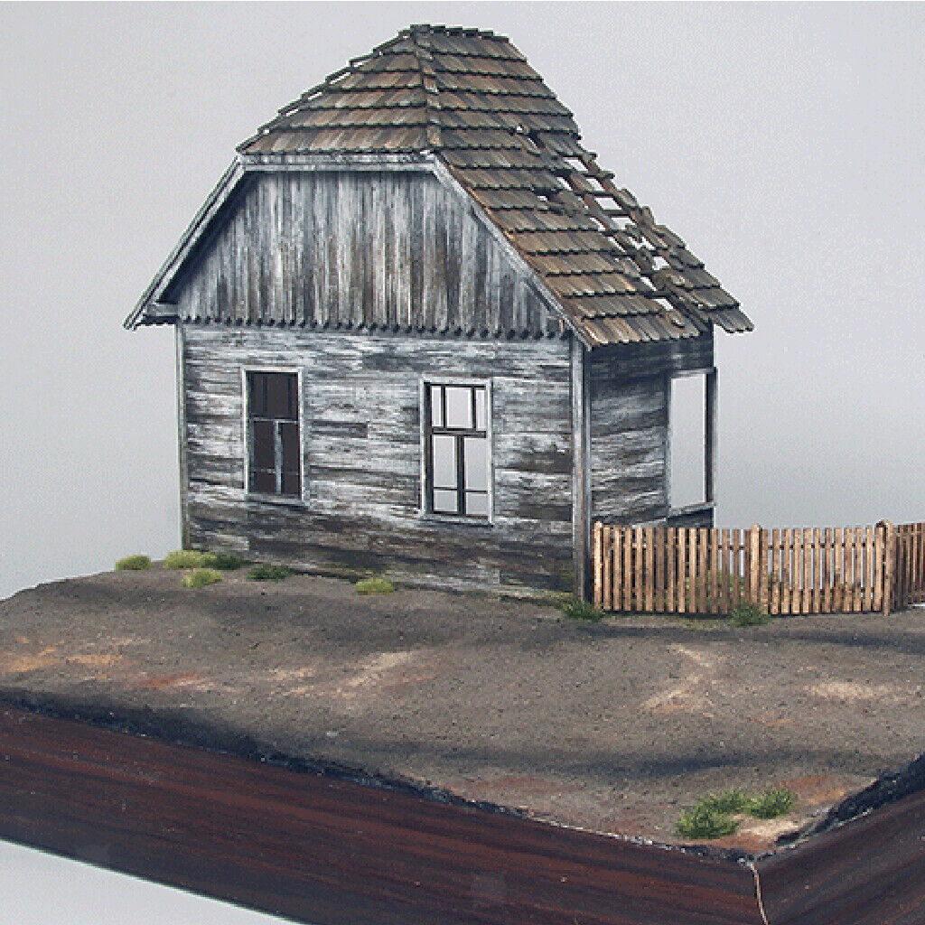 Hobby DIY Puzzles Unassembled   Ruins House 1:35 War Layout