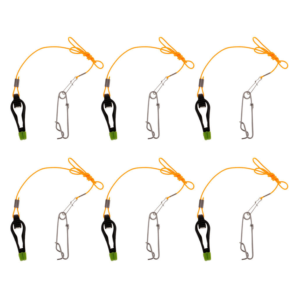 6 Pieces    Release Clip with 17" Leader & Trolling