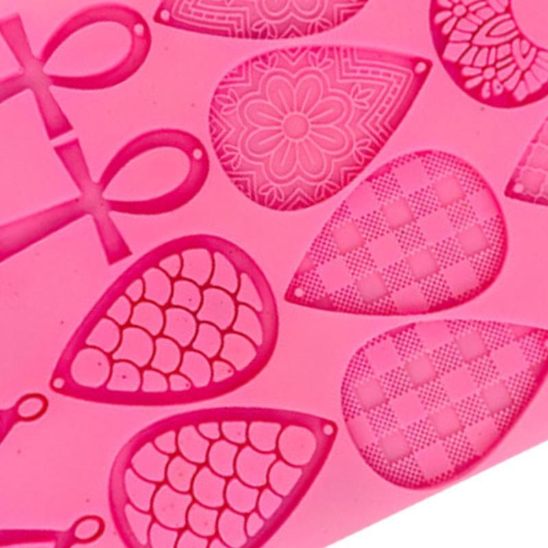 Flower Shape Earring Silicone Mold for Women Girl DIY Jewelry Pendant Supply