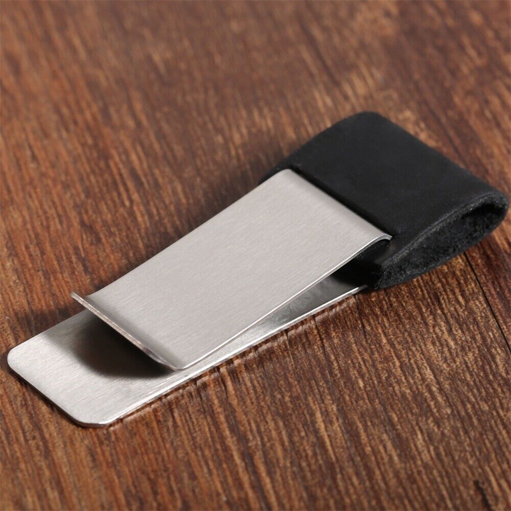 Black Leather Practical Pen Holder Organizer For Passport Notebook Diary Memo