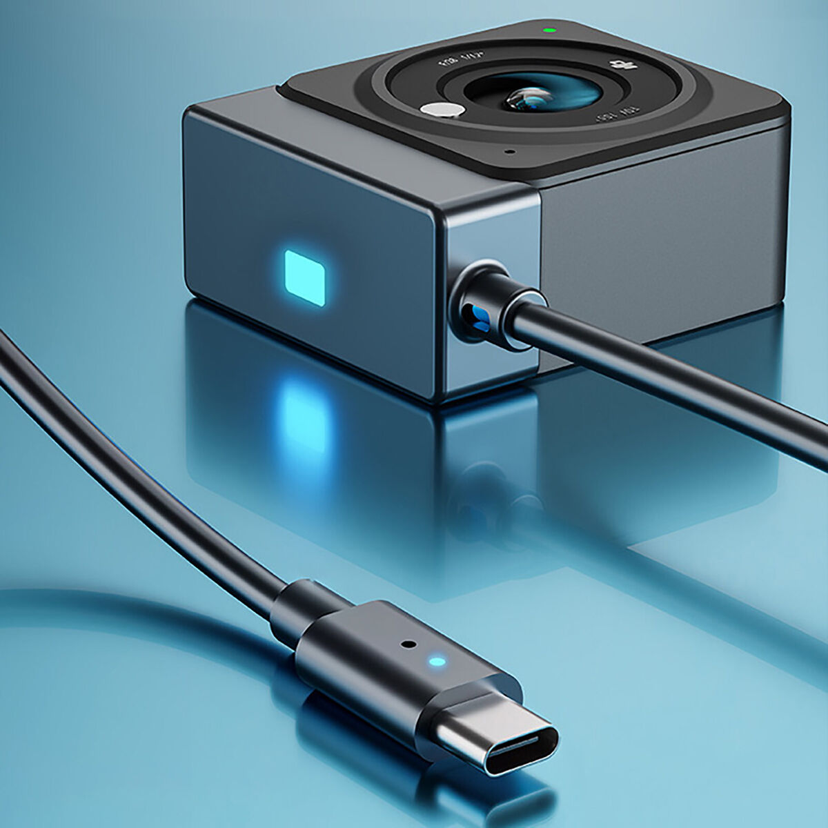 For Action 2 Camera 2 IN 1 Charging Cable Magnetic Base Type-C Data Cable 5V/4A