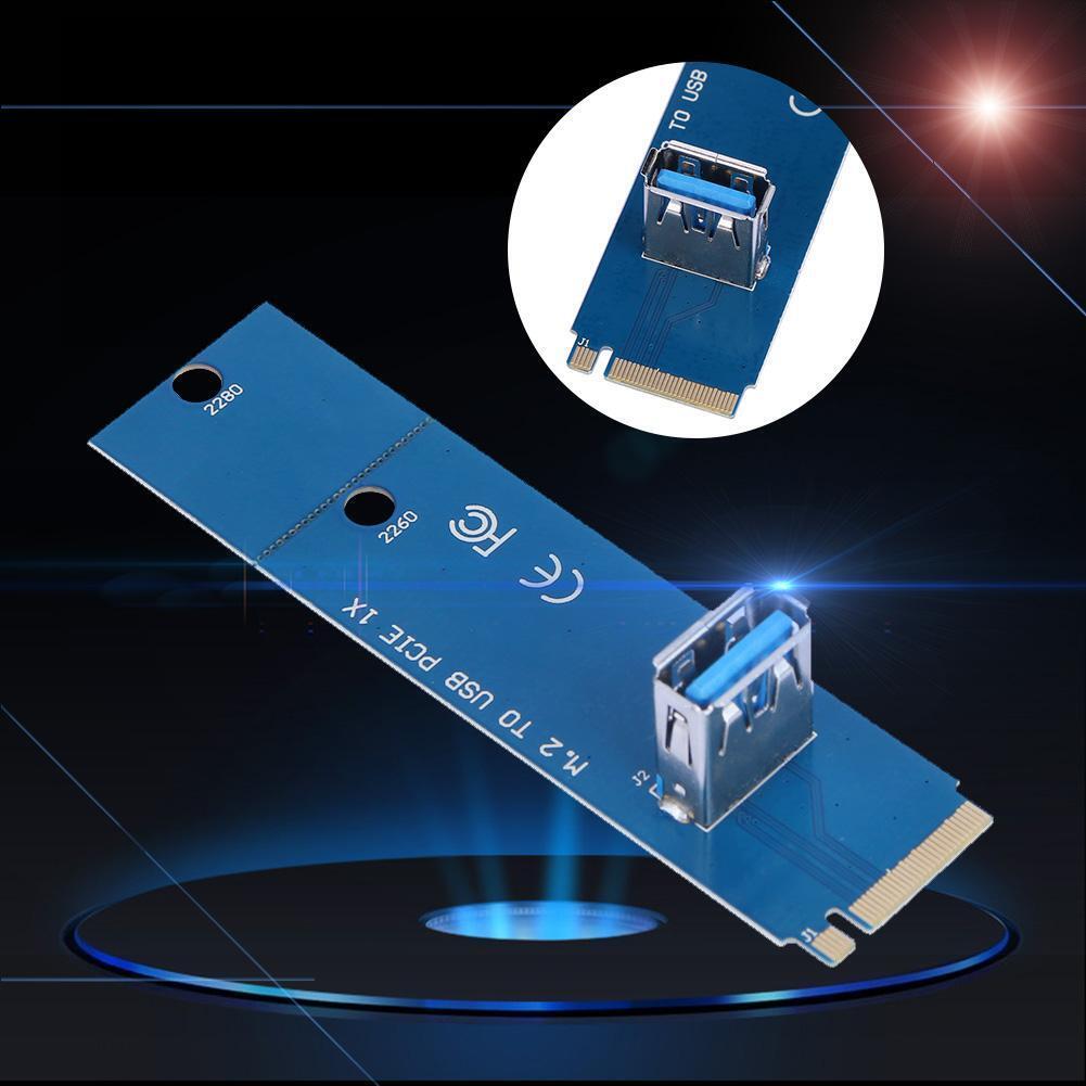M.2/NGFF to USB3.0 Port PCI-E Converter Adapter Miner Graphic Extender Card