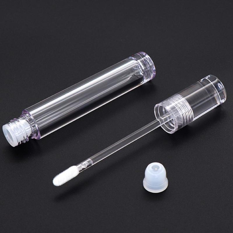10pcs 5.5ml Empty Lip Gloss Tube Clear Lip Balm Bottle Refillable Container