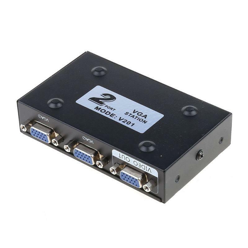 Computer Hd Player Accessory Utility Switcher Splitter 3.7x1.9in for PC Monitor