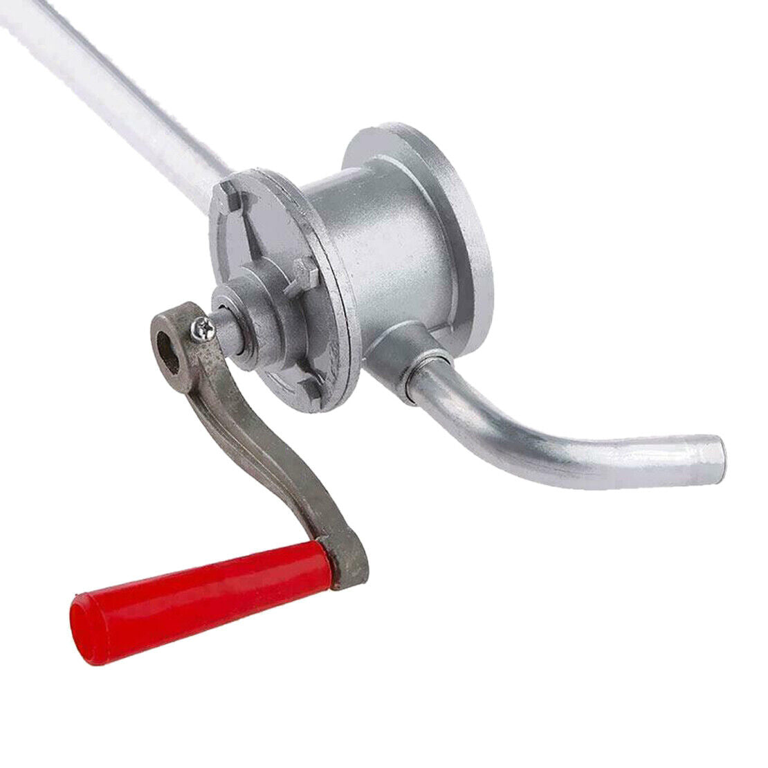 Aluminum Rotary Gas Oil Fuel Hand Pump Gallons Self Priming Dispenser