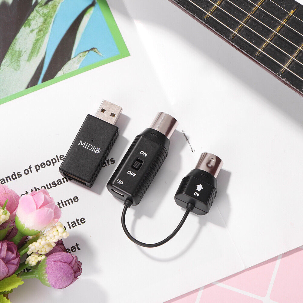 2.4G MIDI Wireless Guitar System Audio Receiver Transmitter for Electric