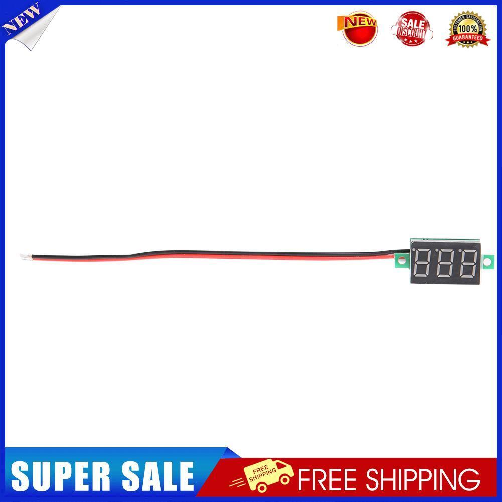 0.36inch LED Digital Voltmeter DC0-100V Three Line Volt Meter(Red)