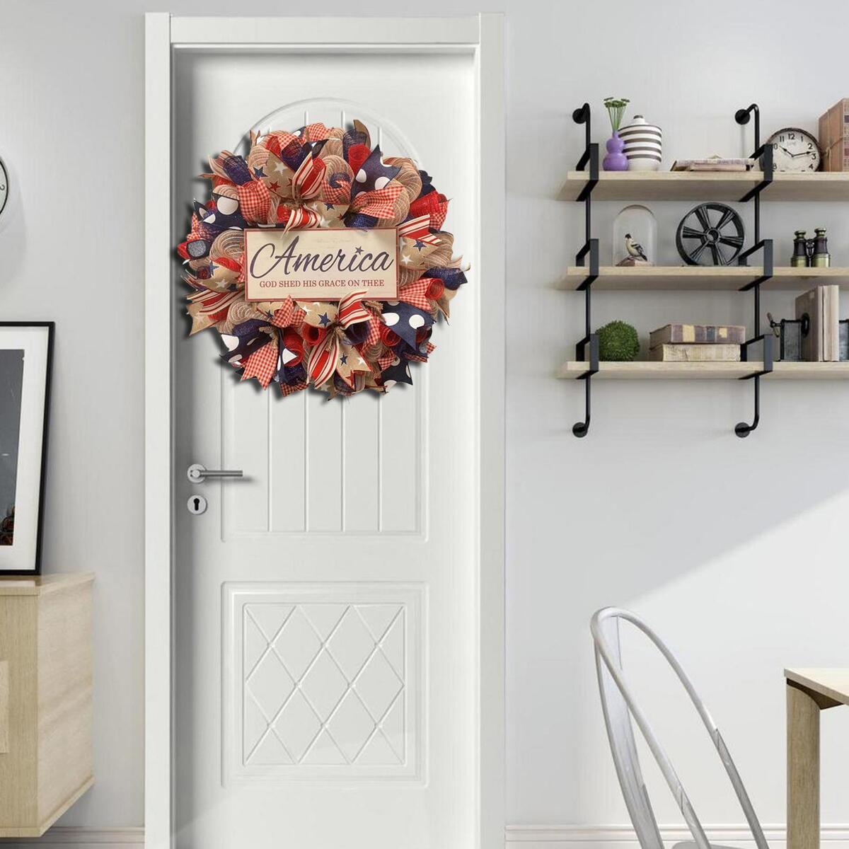 Independence Day Wreath Flower Garland for Front   Decoration