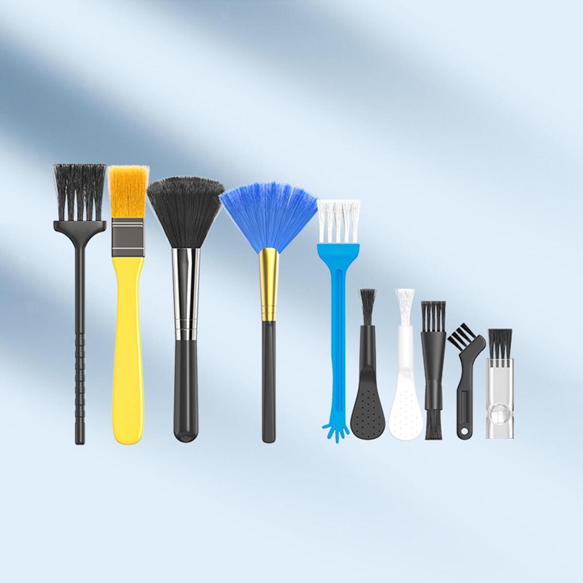 10Pcs Keyboard Brush Kit Portable Anti Static Cleaner Tools for Electronics