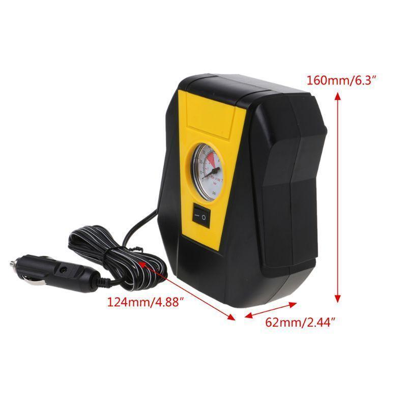 Car 12V Electric Tire Inflator Auto Portable Air Compressor Pump LED Emergency