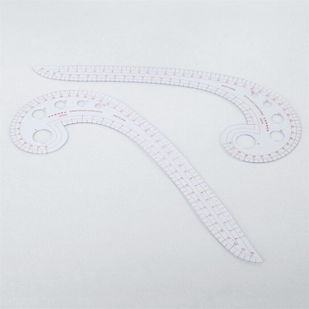 Sewing Tools Plastic Curve Ruler Styling Design Ruler French Curve Comma Shaped