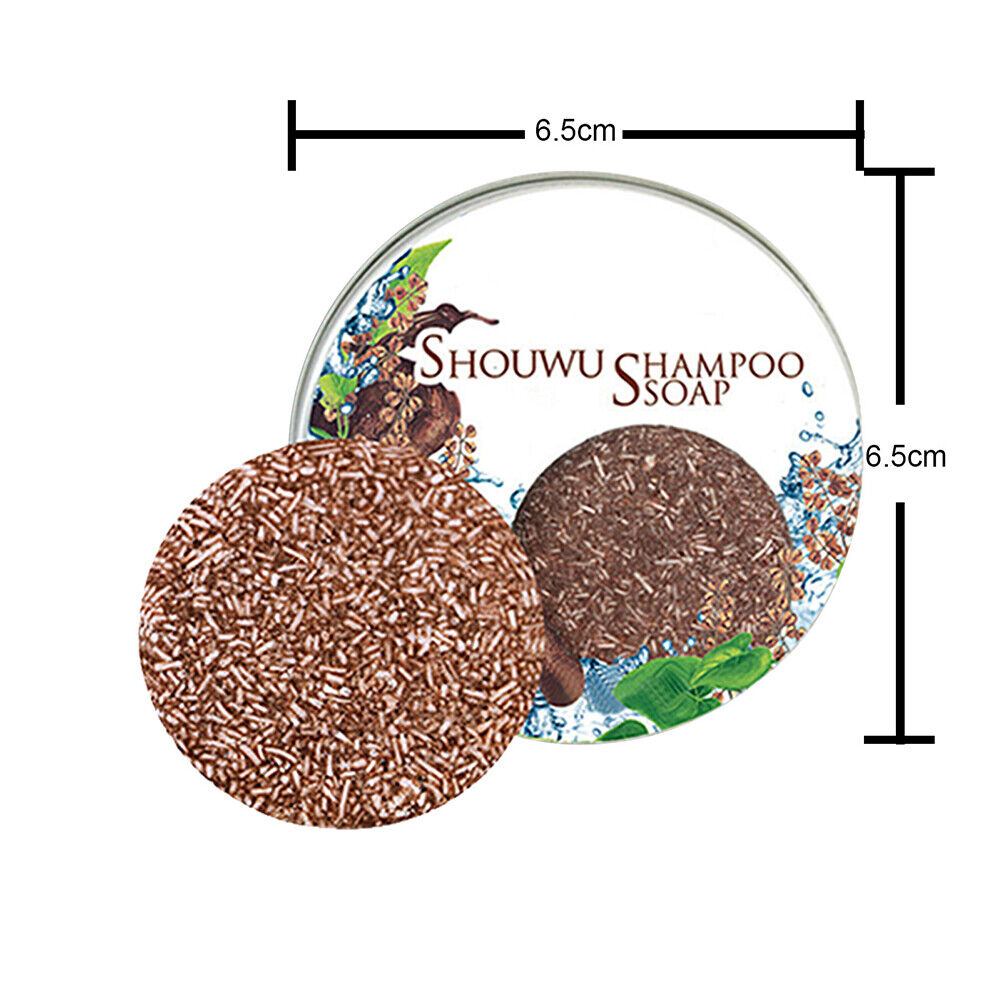 Hair Darkening Shampoo Soap Natural Plant Extract Essence Mild Formula Soap