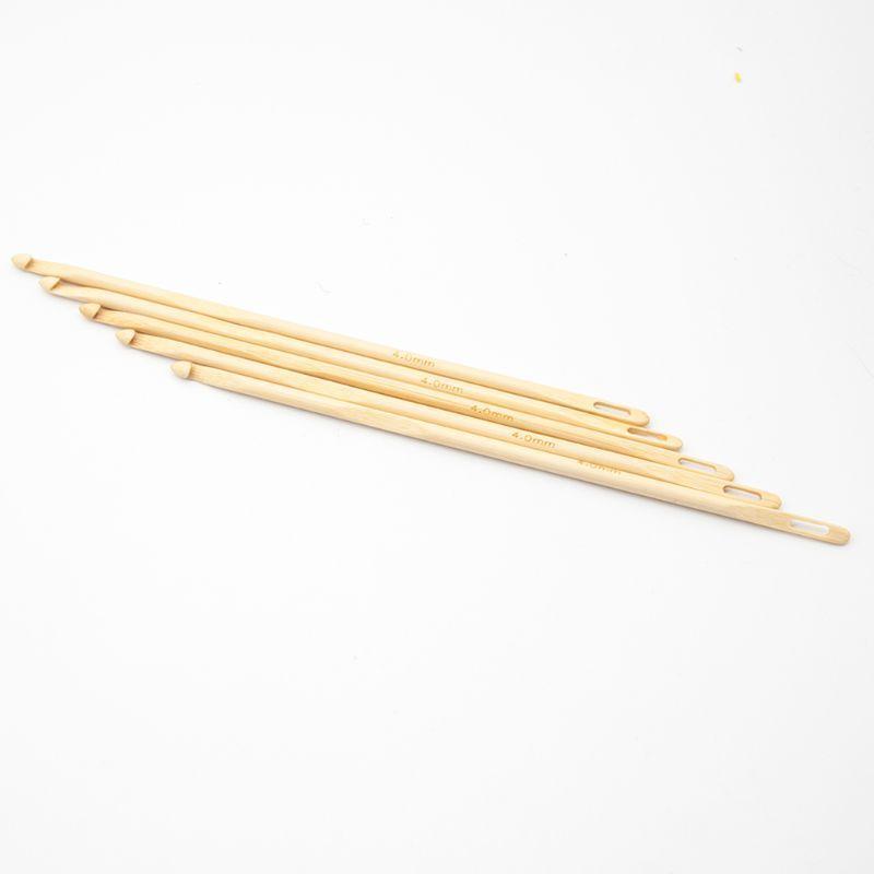 3pcs 4/6/8mm Wooden Locker Hook Crochet Thread Needles Hand Knitting Tool Crafts