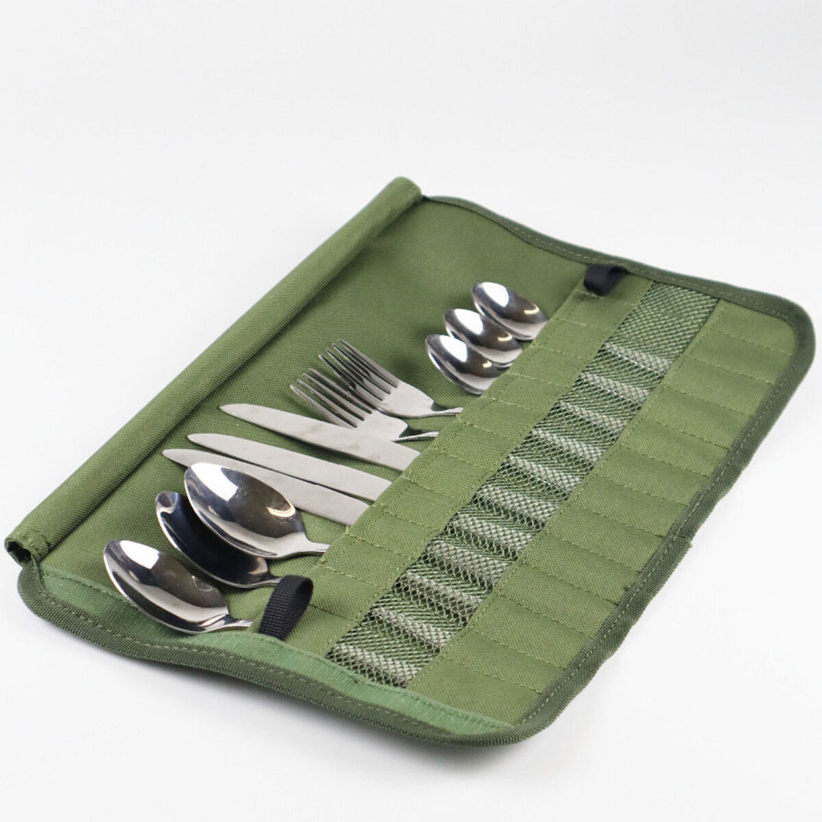 Outdoor Stainless Steel Camping Cutlery Bag - Picnic Cutlery with Package