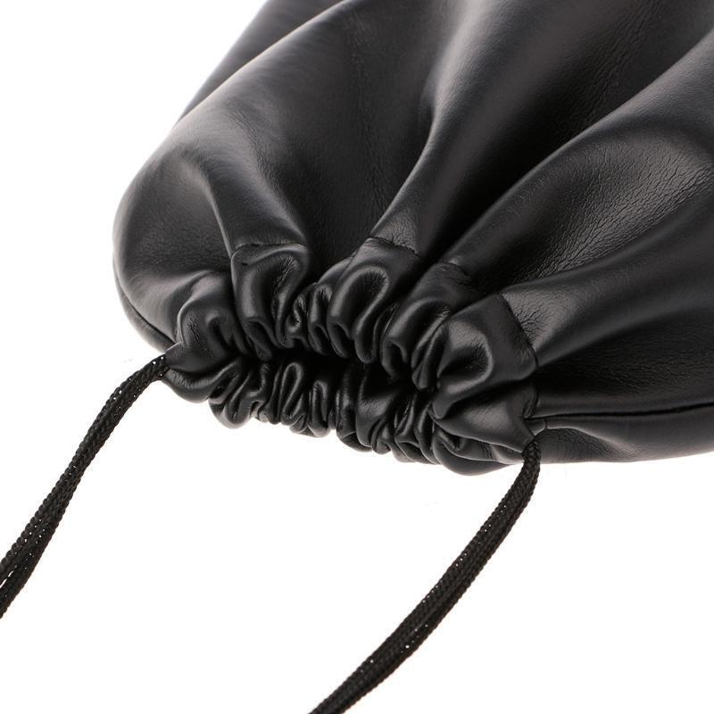 Black Large Capacity Storage PU Headphones Bags Carrying Bags for Big Headband