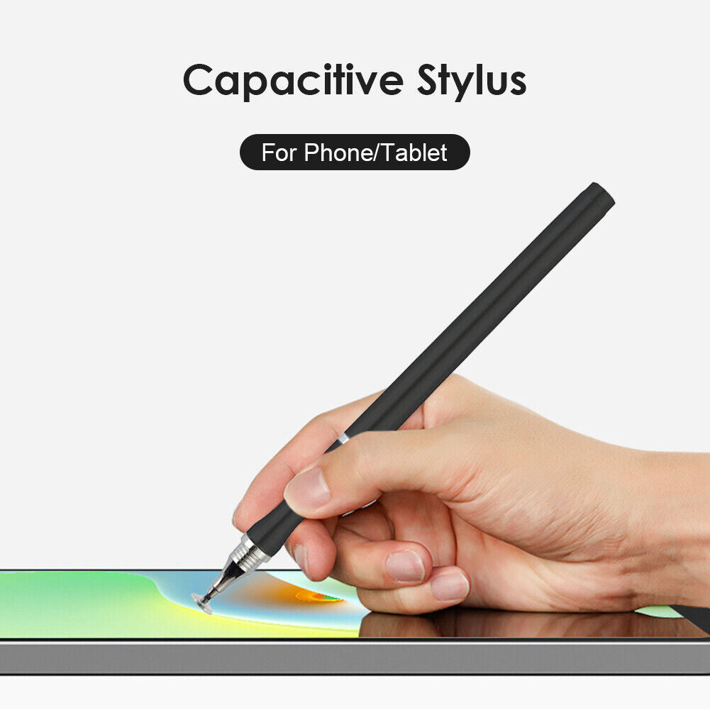 Dual-Head Mobile Phone Stylus Pencil Touch Screen Tablet Smooth Pen (Black)