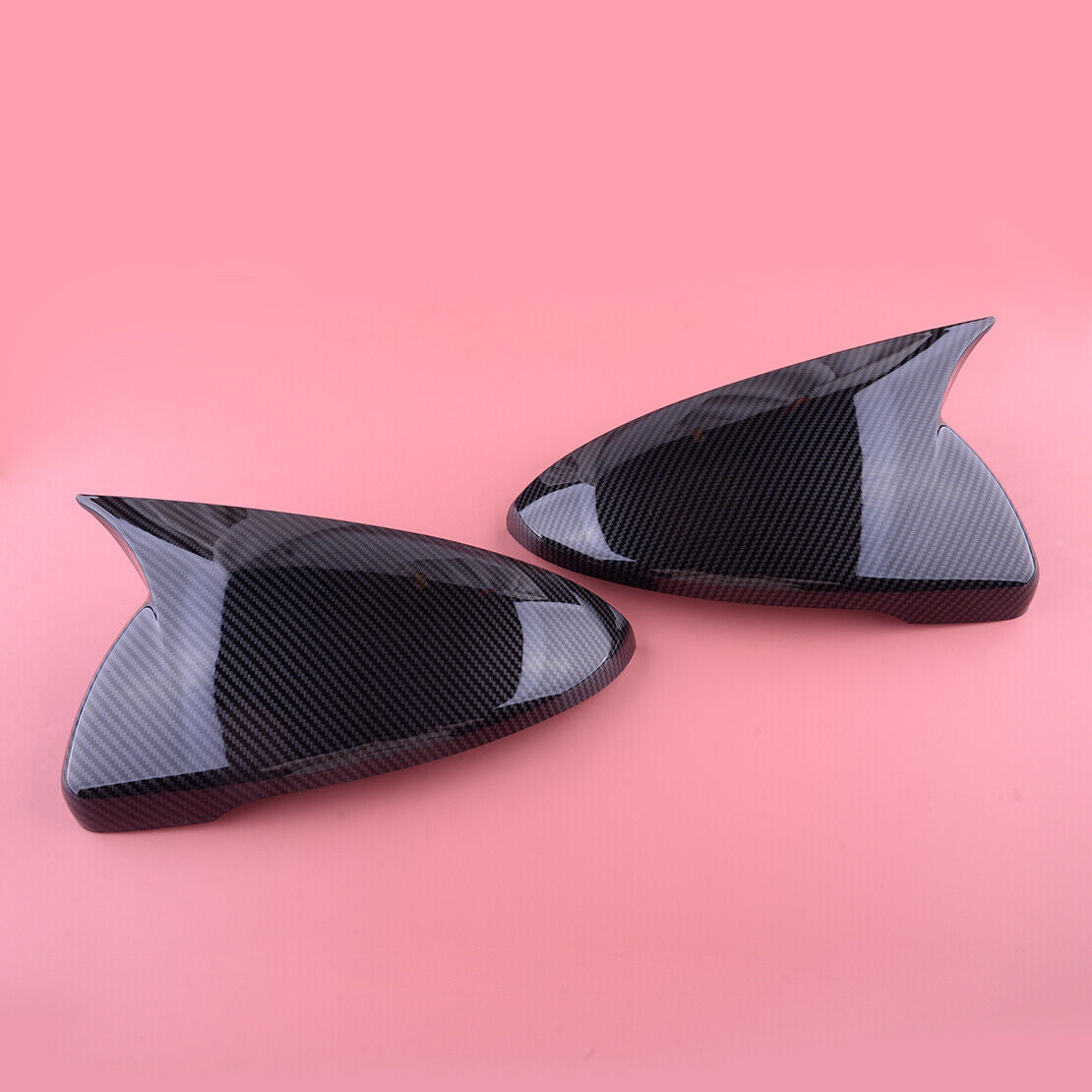 2pcs Horn Rearview Side Mirror Cover Trim Fit For Kia K3 Forte 2019-2021