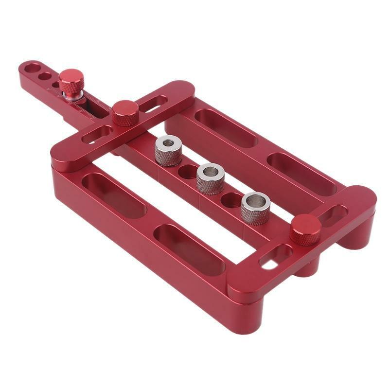 Cabinet Hardware Jig Punching Locator Woodworking  Doweling Jig Kit 3-in-1 Tools