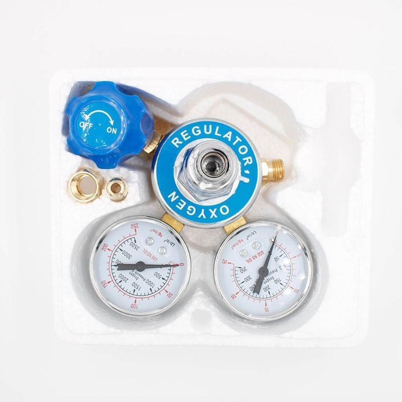 Oxygen Gas Regulator MIG TIG G5/8 Thread 0-25MPa Copper Pressure Flow Meter