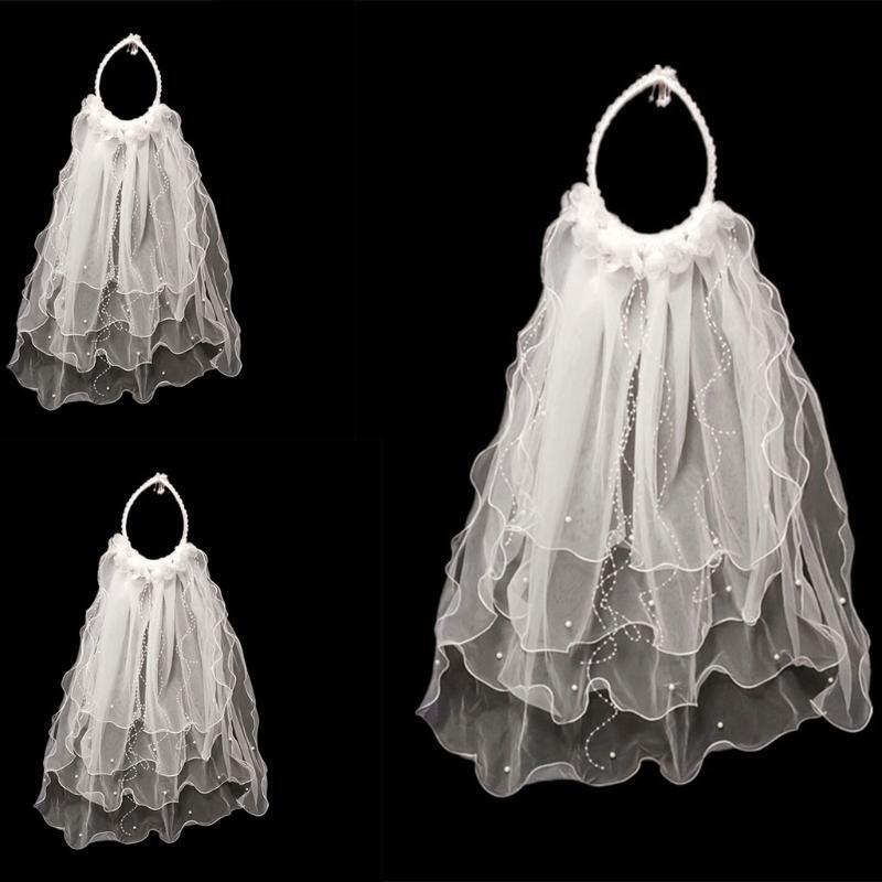 Wedding Veil Bridal Cathedral Transparent Veil Hair Accessory for Brides