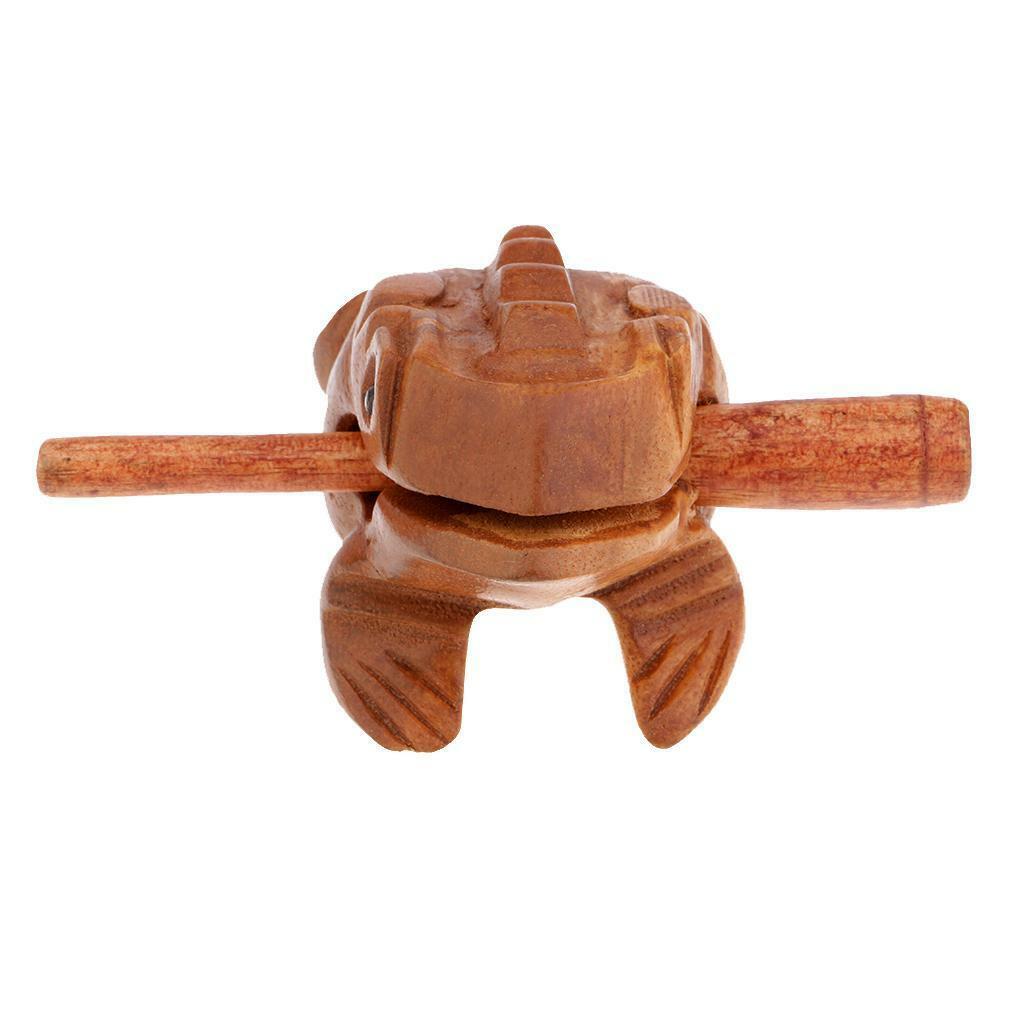 Wooden Luck Frogs  Children Musical  Office Ornaments#5